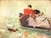 Mary Cassatt Feeding the Ducks Spain oil painting artist
